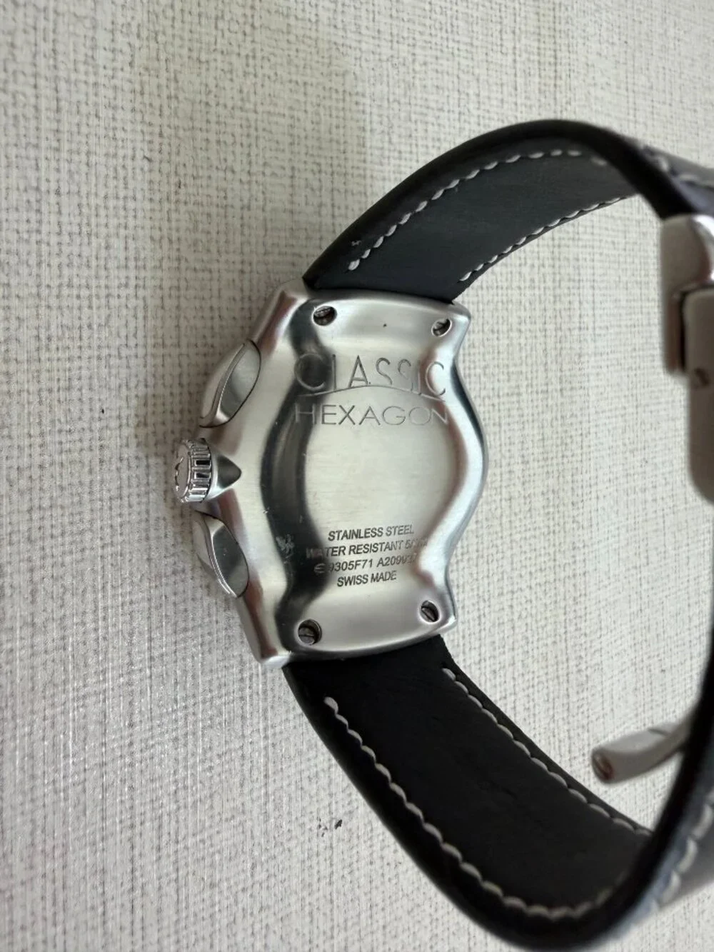 EBEL Classic Hexagon Automatic Men's Watch Black Swiss Made - Picture 6 of 7